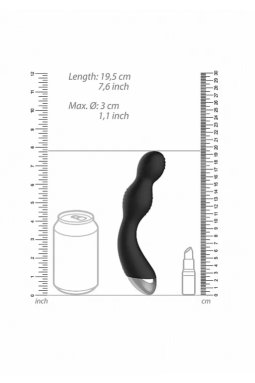 вибромассажер для точки g с электростимуляцией и пультом управления e-stim g/p-spot vibrator в 