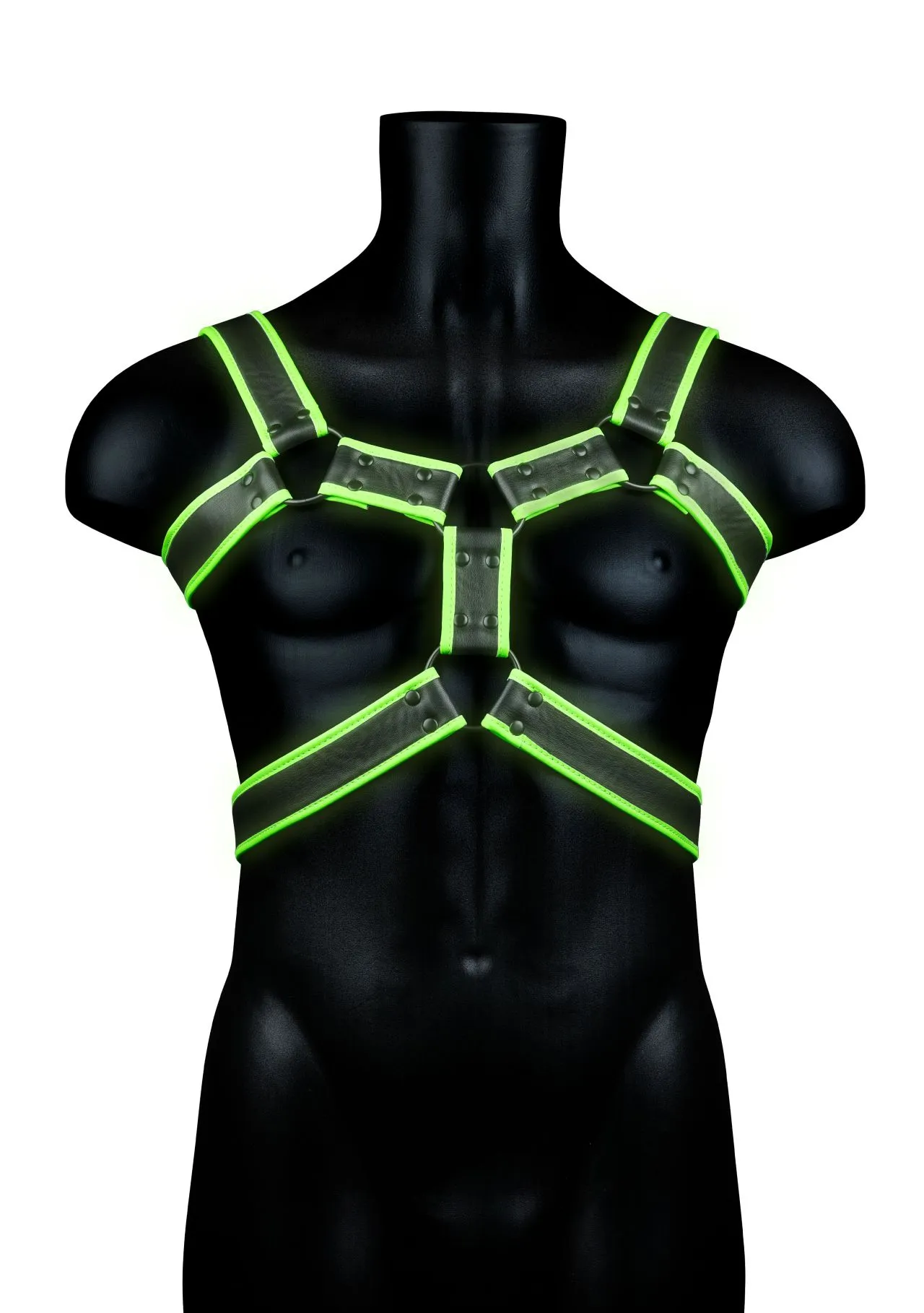 портупея body harness - glow in the dark (s/m) в 