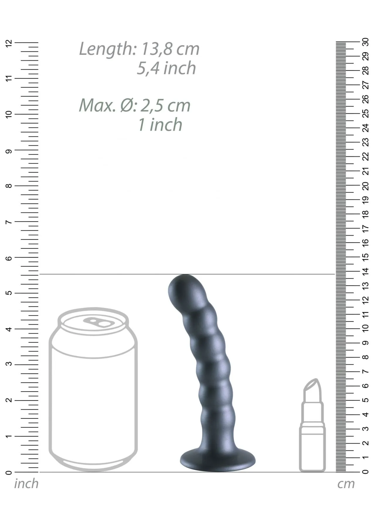 фаллоимитатор beaded g-spot - 13 см в 