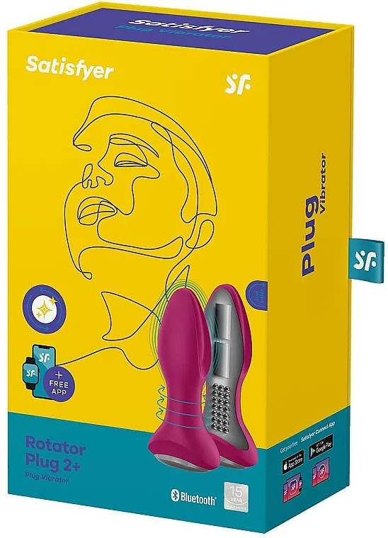 анальный стимулятор с ротацией satisfyer rotator plug 2+ 003177sa в 