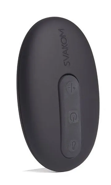 анальная пробка с подогревом svakom primo, чёрный в 