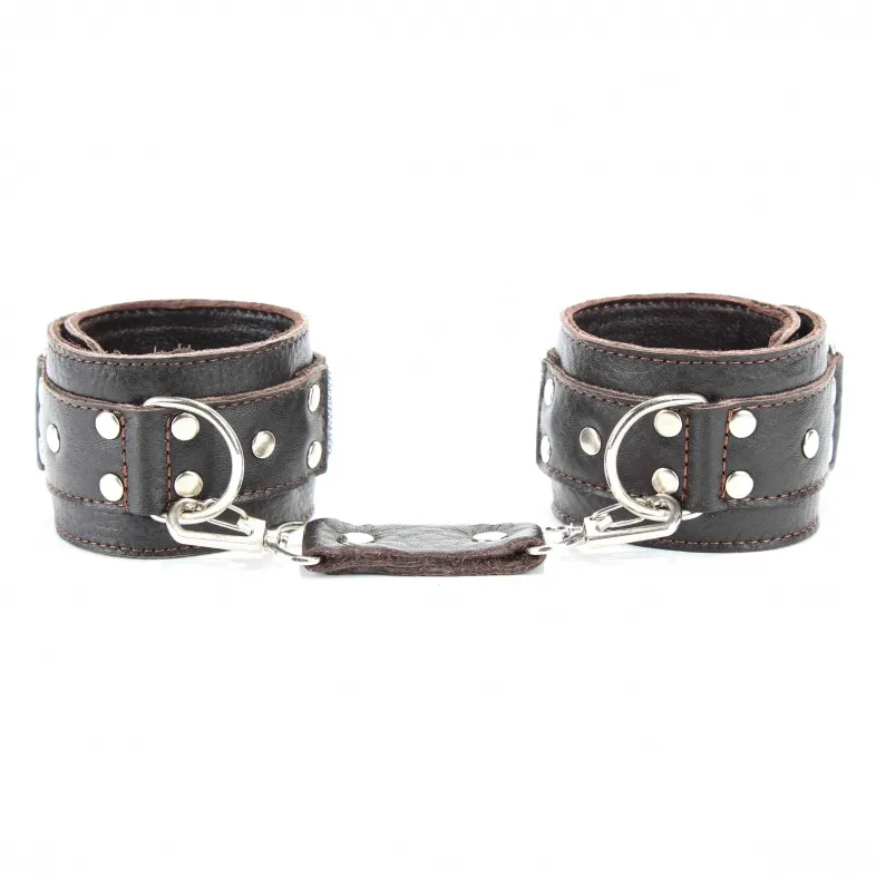 наручи коричневые кожаные 51012ars в 