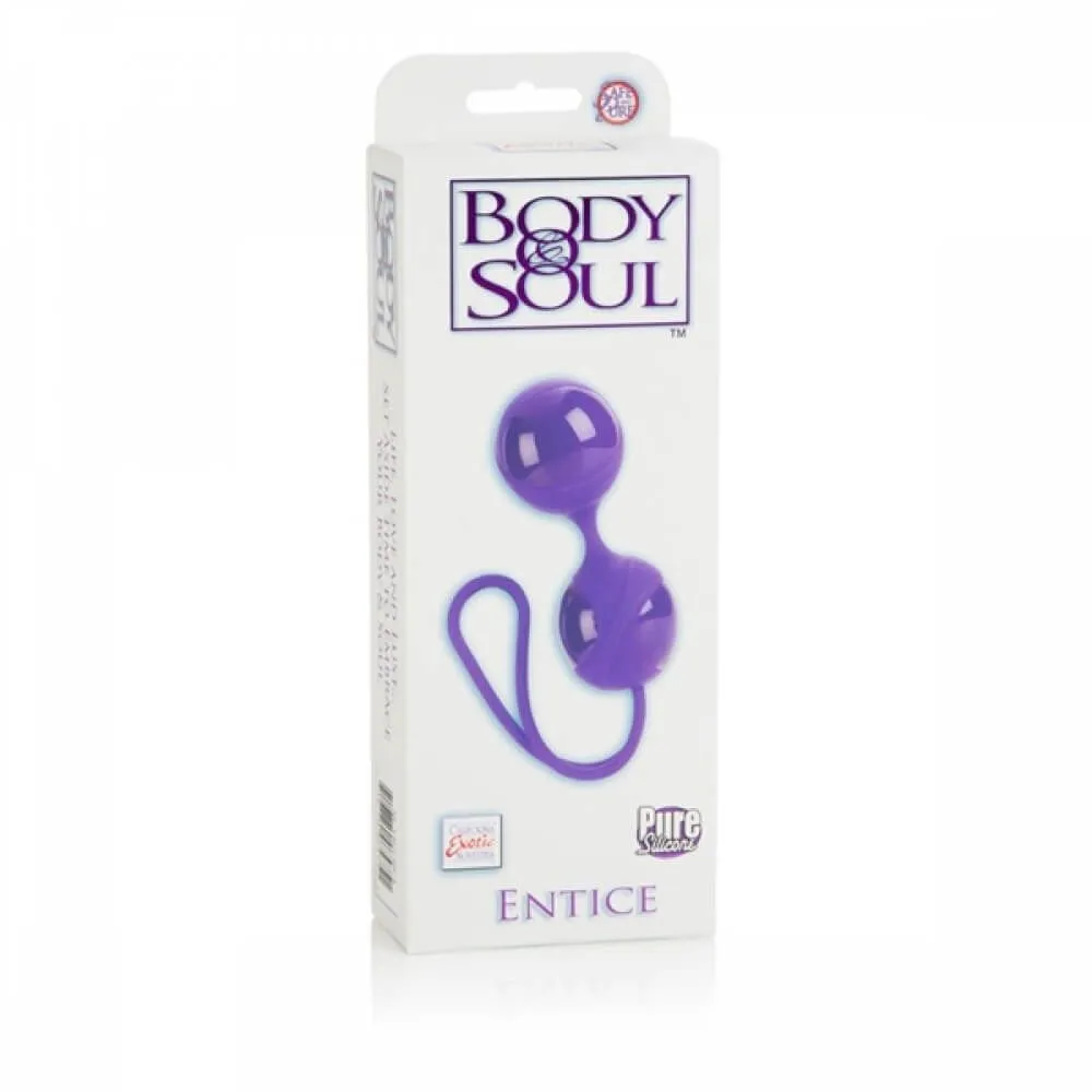 вагинальные шарики california exotic novelties body & soul entice, фиолетовые в 