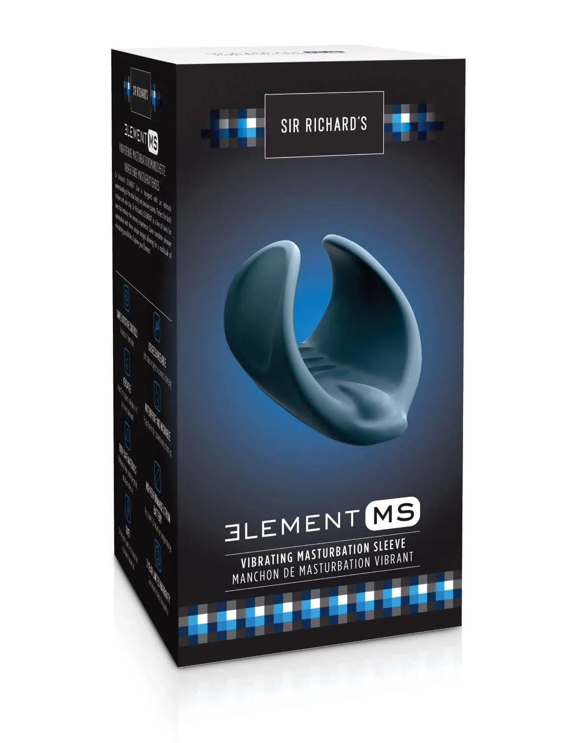 мастурбатор pipedream sir richards element ms, синий в 