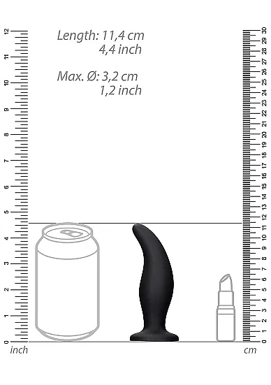 анальная пробка curve butt plug в 