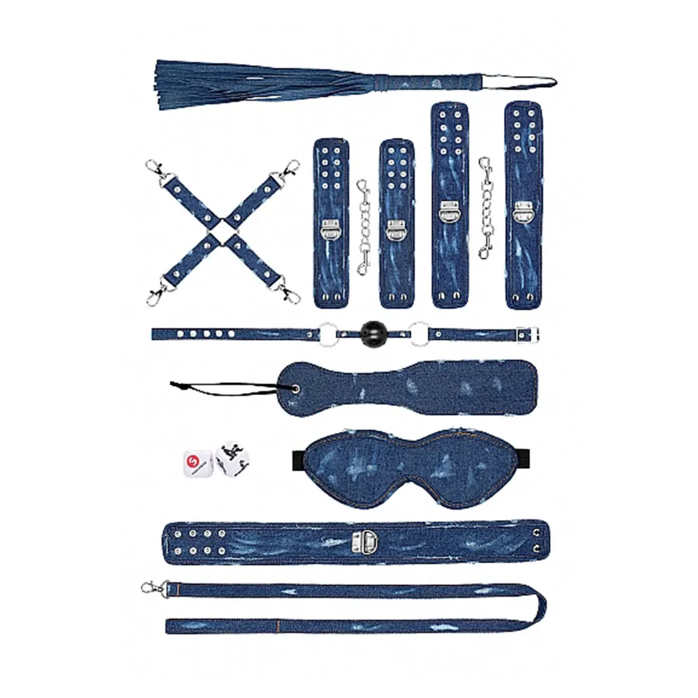 набор для игр denim bondage kit в 