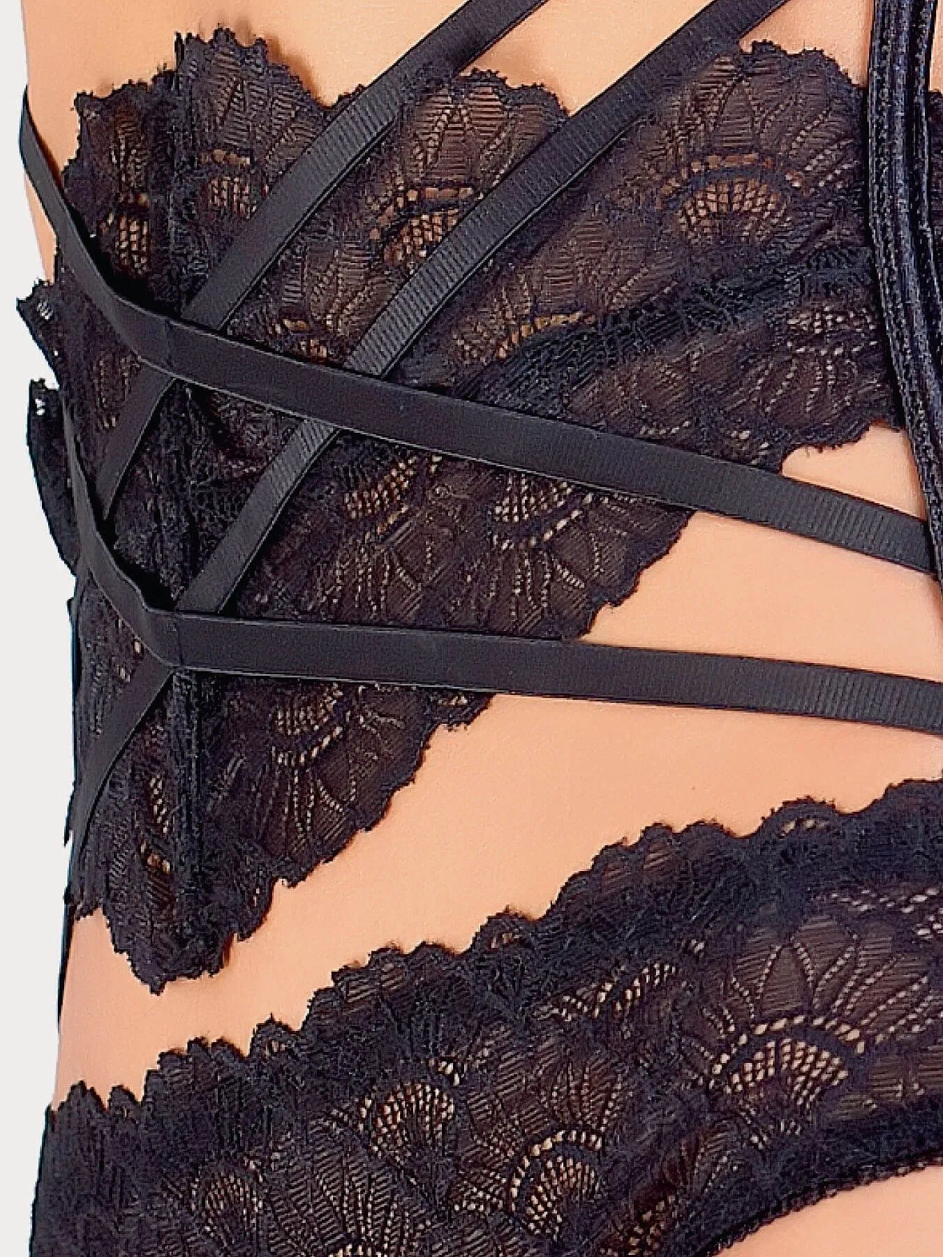 Эротическое комплект istinto di opium, черный в 