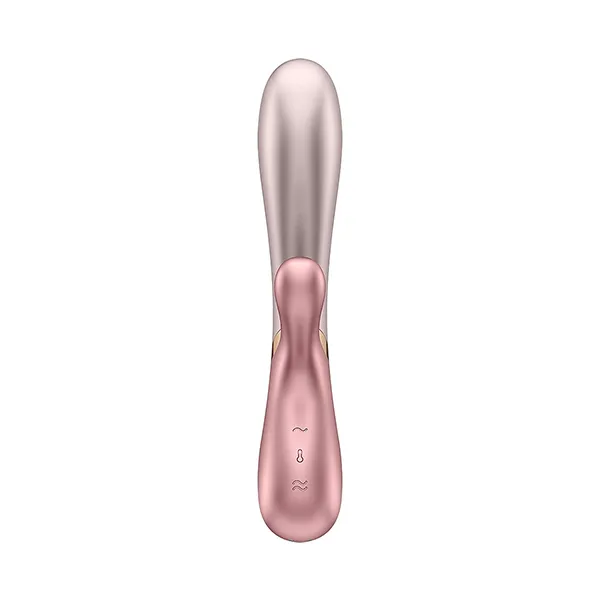 вибромассажер satisfyer hot lover с нагревом и приложением, розовый в 