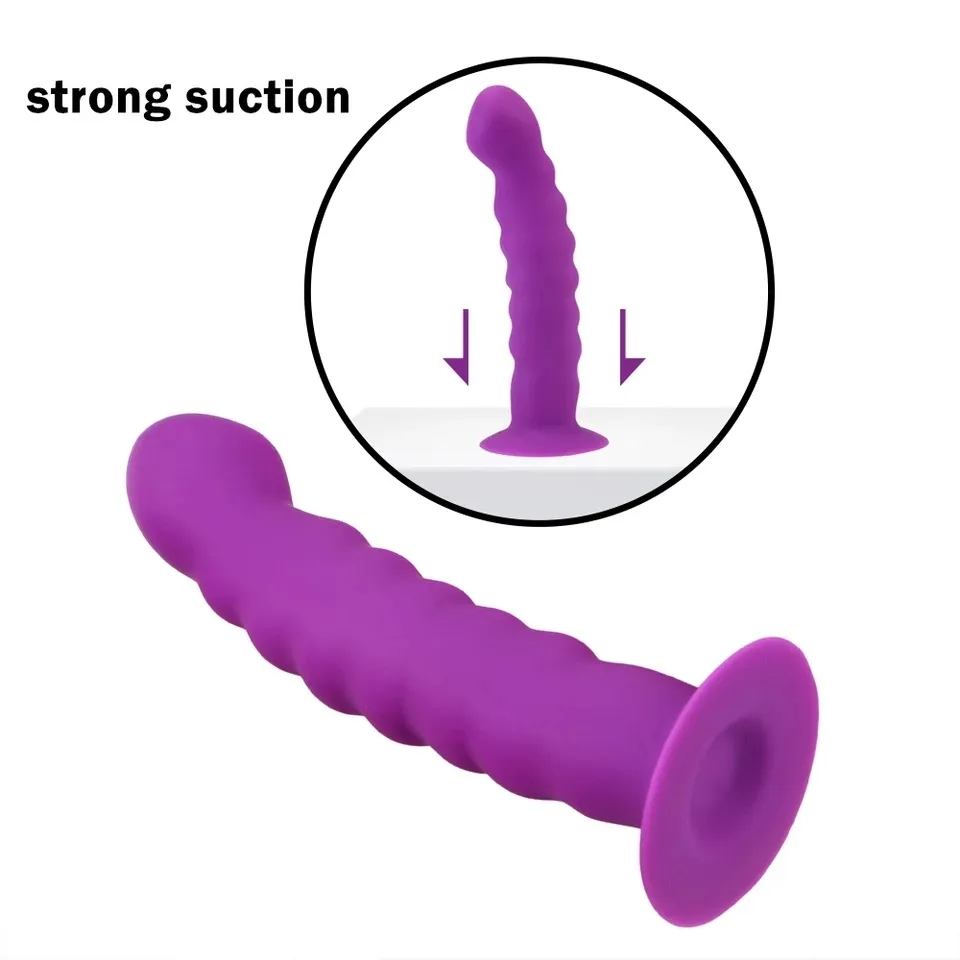 фаллоимитатор анальный силиконовый  пурпурный, 15 см х 2.5 см 47532-mm в 