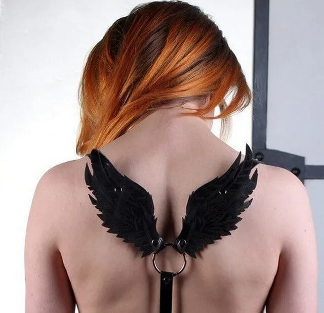 Бондажный комплект Подиум Крылья, черный