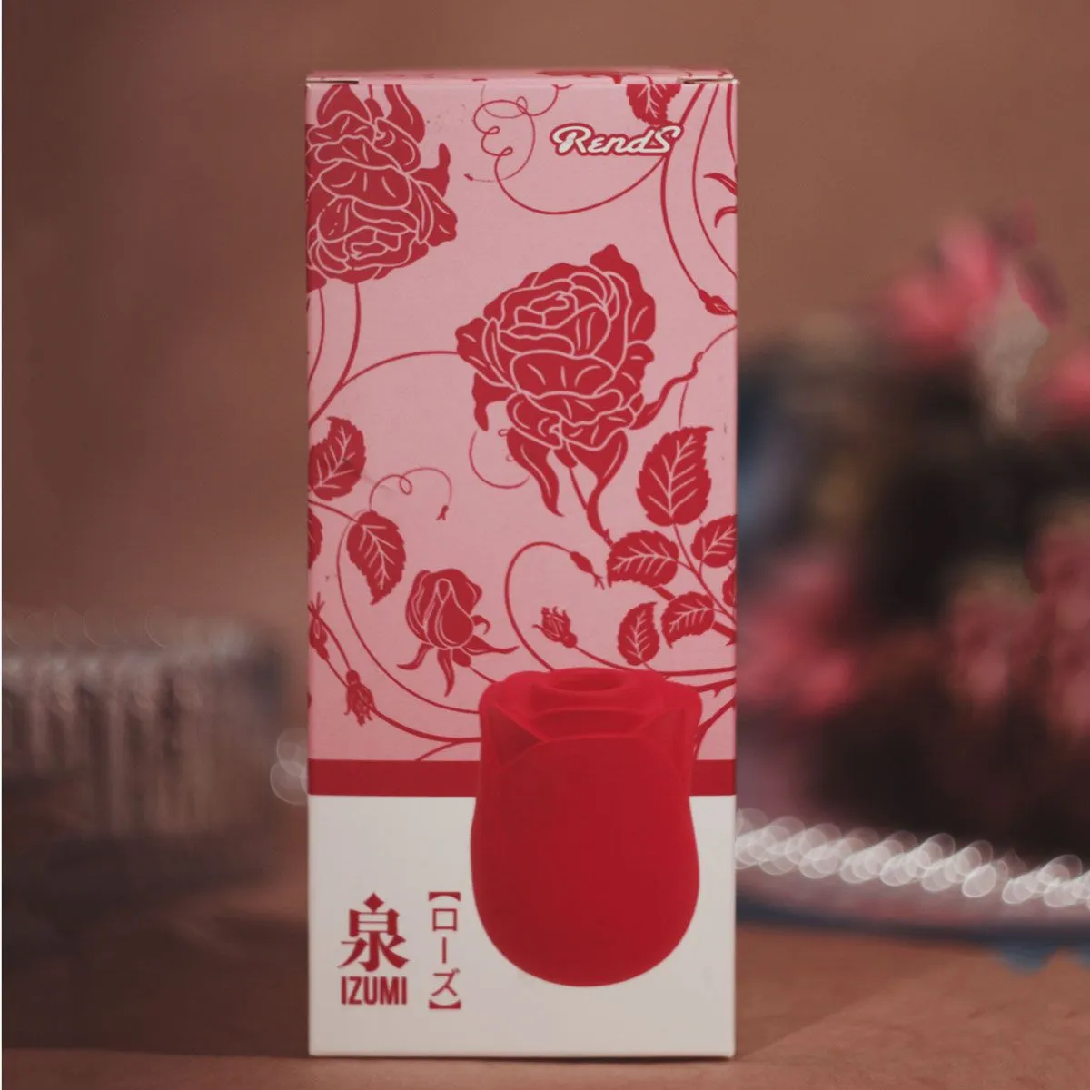 вибромассажер роза, красный в 