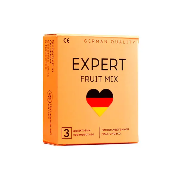 презервативы expert fruit mix №3, фруктовые в 