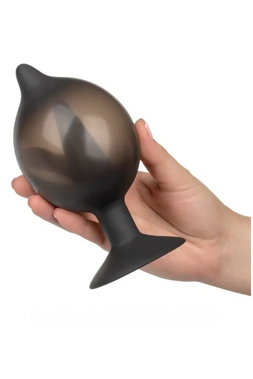 расширяющаяся анальная пробка с отсоединяющимся шлангом silicone inflatable plug (medium) в 