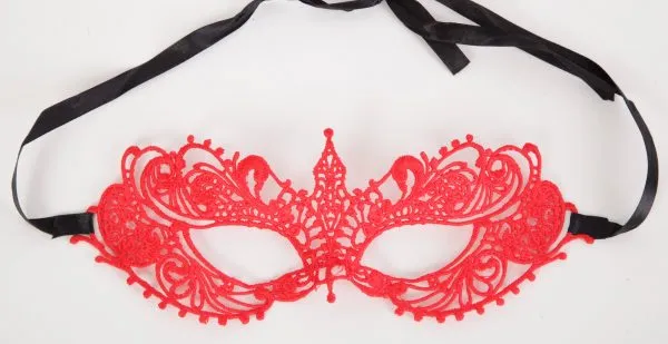 Маска карнавальная Венеция красная 47324-1MM
