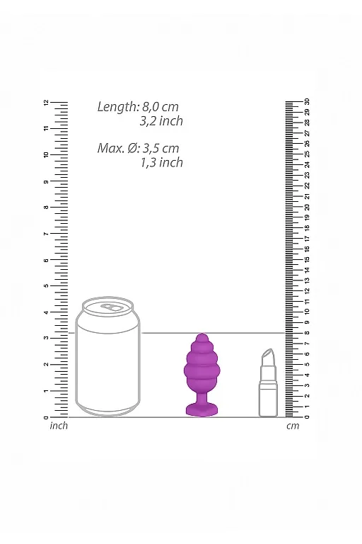 анальная пробка large ribbed diamond heart plug в 