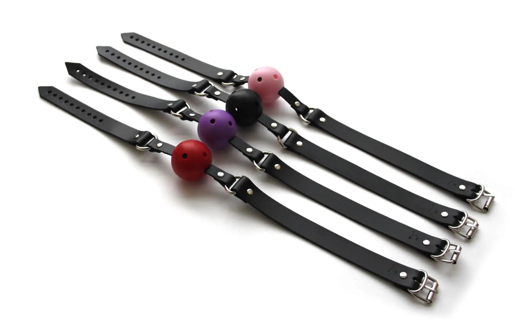 кляп-шарик pinkrabbit с кожаным ремешком в 