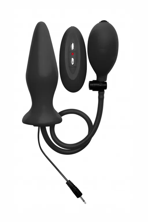 Расширяющаяся анальная пробка с вибрацией Inflatable Vibrating Silicone Plug