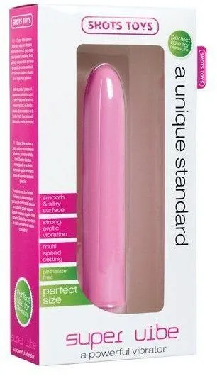 вибромассажер super vibe, розовый в 