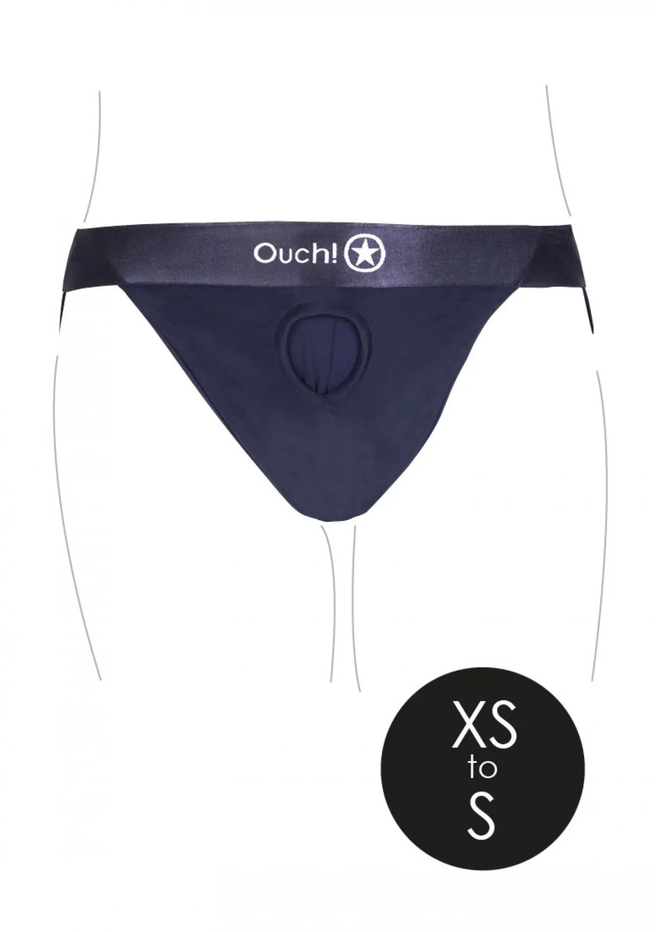 трусики для страпона с вибропулей - xs/s в 