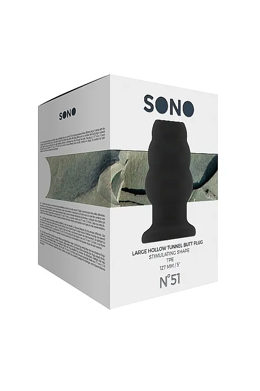 полая анальная пробка-тоннель no51 - hollow tunnel buttplug (large) в 