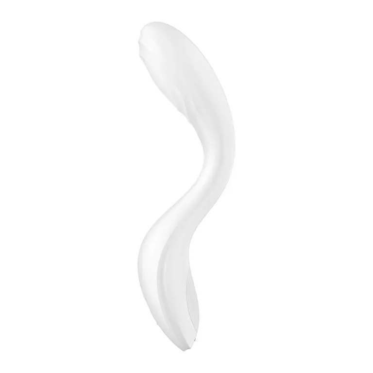вибромассажер satisfyer rrrolling pleasure с движущимся шариком для стимуляции точки g (белый) в 