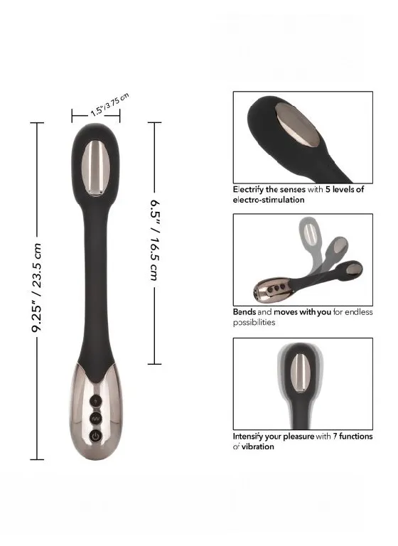 гибкий вибромассажер с электростимуляцией electro-charge в 