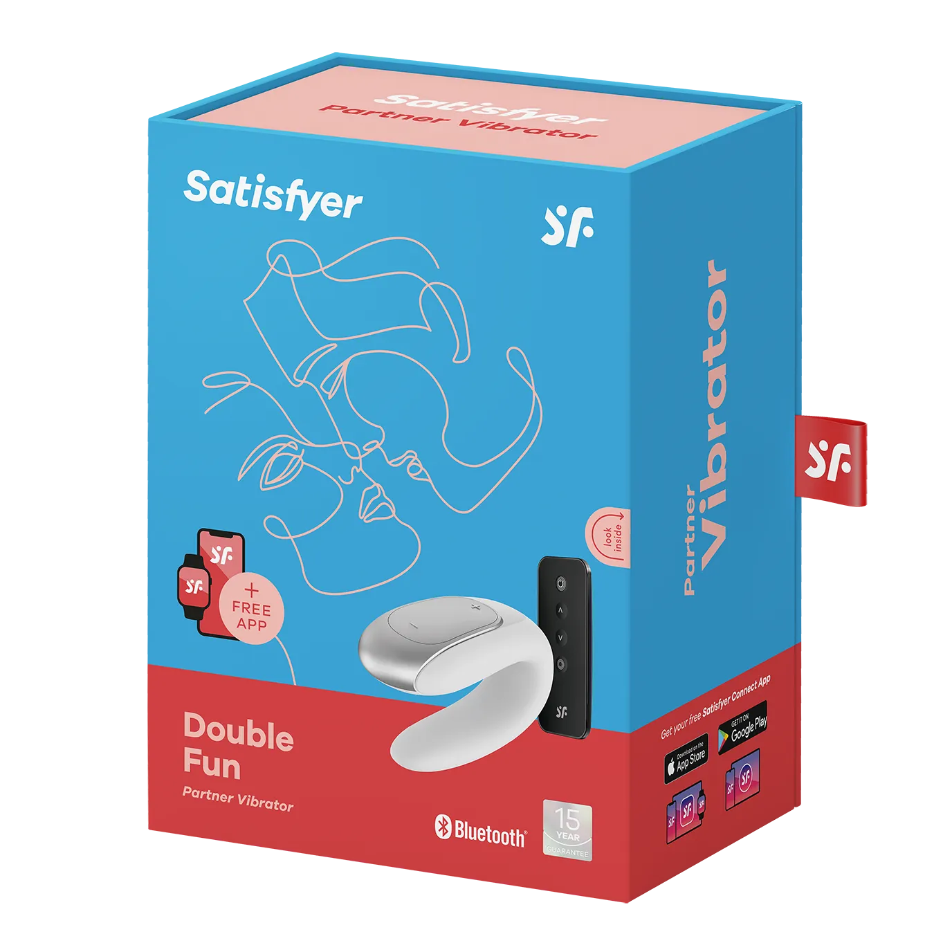 Виброcтимулятор Satisfyer Double Fun Connect App white 002453SA