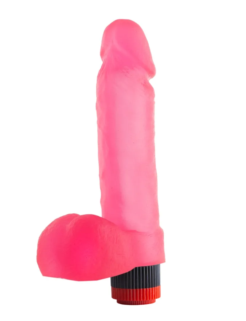 вибратор гелевый розовый 221400ru в 