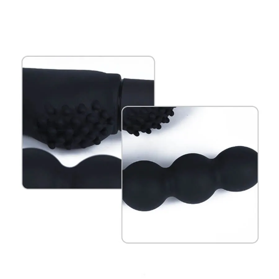 стимулятор простаты lovetoy silicone power beads, с вибрацией в 