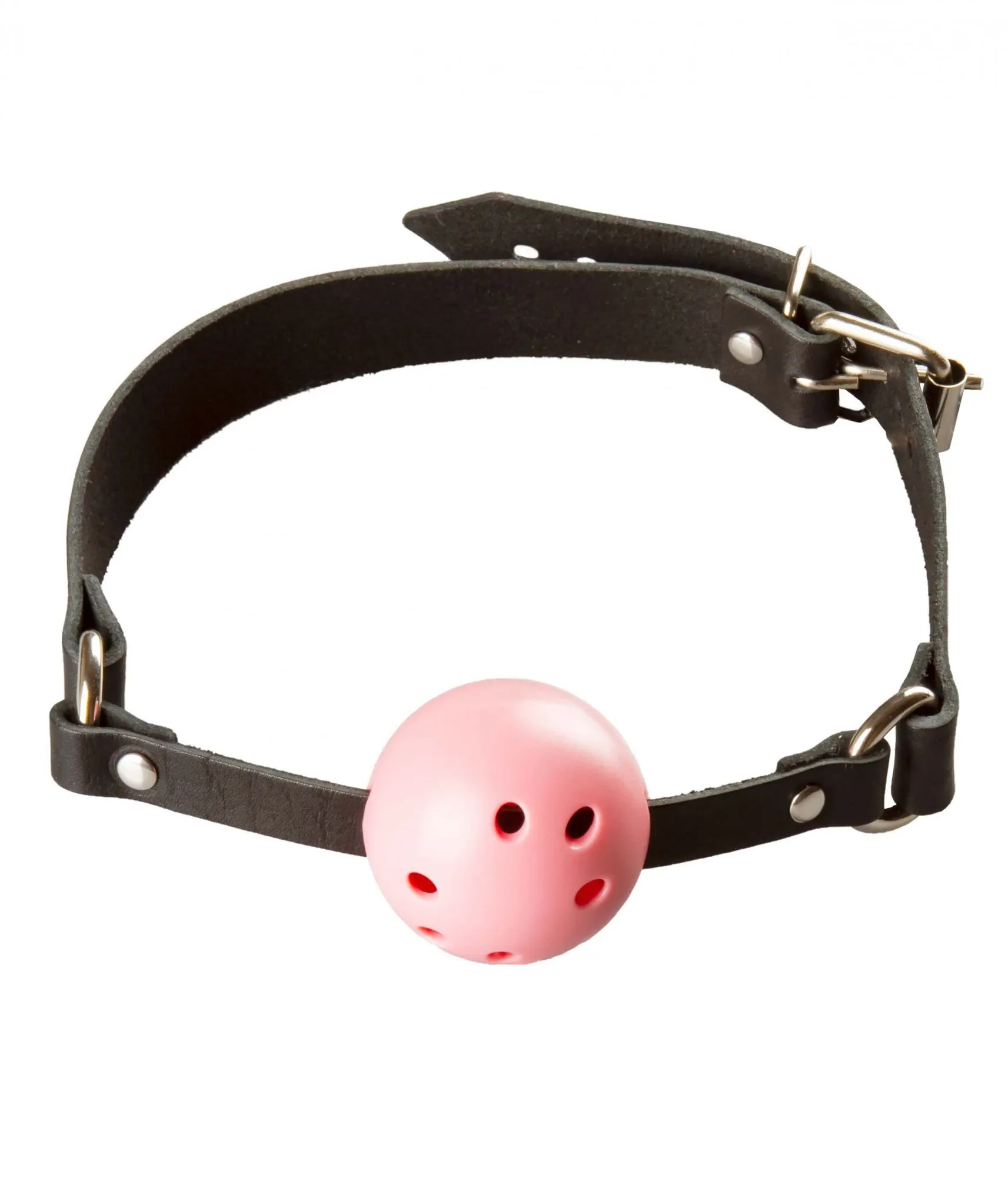 кляп пластиковый шарик, розовый в 