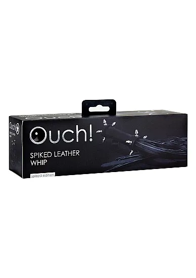 многохвостая гладкая плеть (флогер) spiked leather whip в 