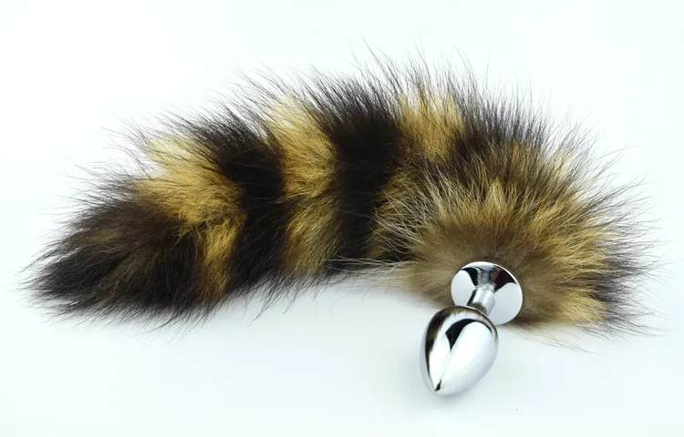 пробка металлическая с полосатым хвостом размер s 47153-mm в 