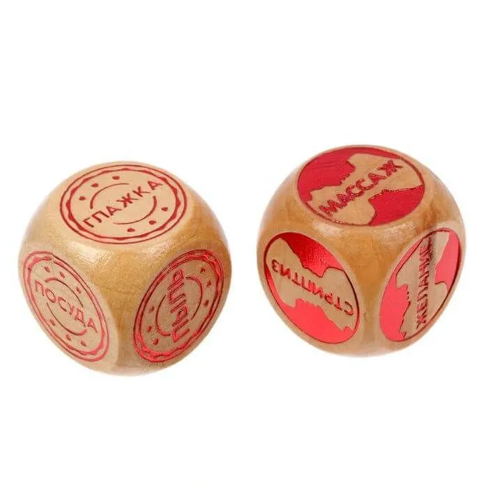 кубики любовные "шаловливые дела", 2 шт в 