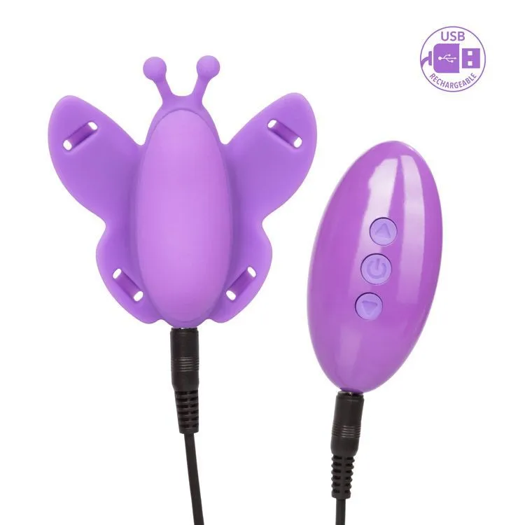 вибробабочка california exotic novelties remote venus butterfly, фиолетовая в 