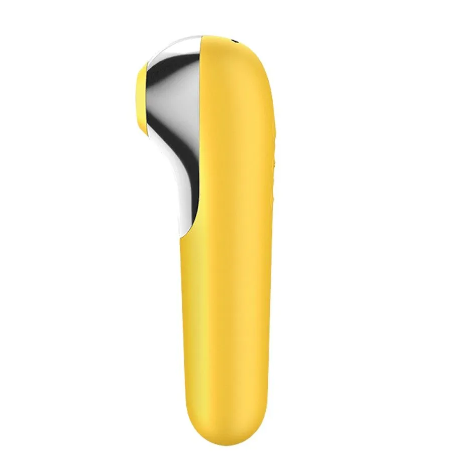 вакуум-волновой бесконтактный стимулятор клитора satisfyer dual love, жёлтый в 