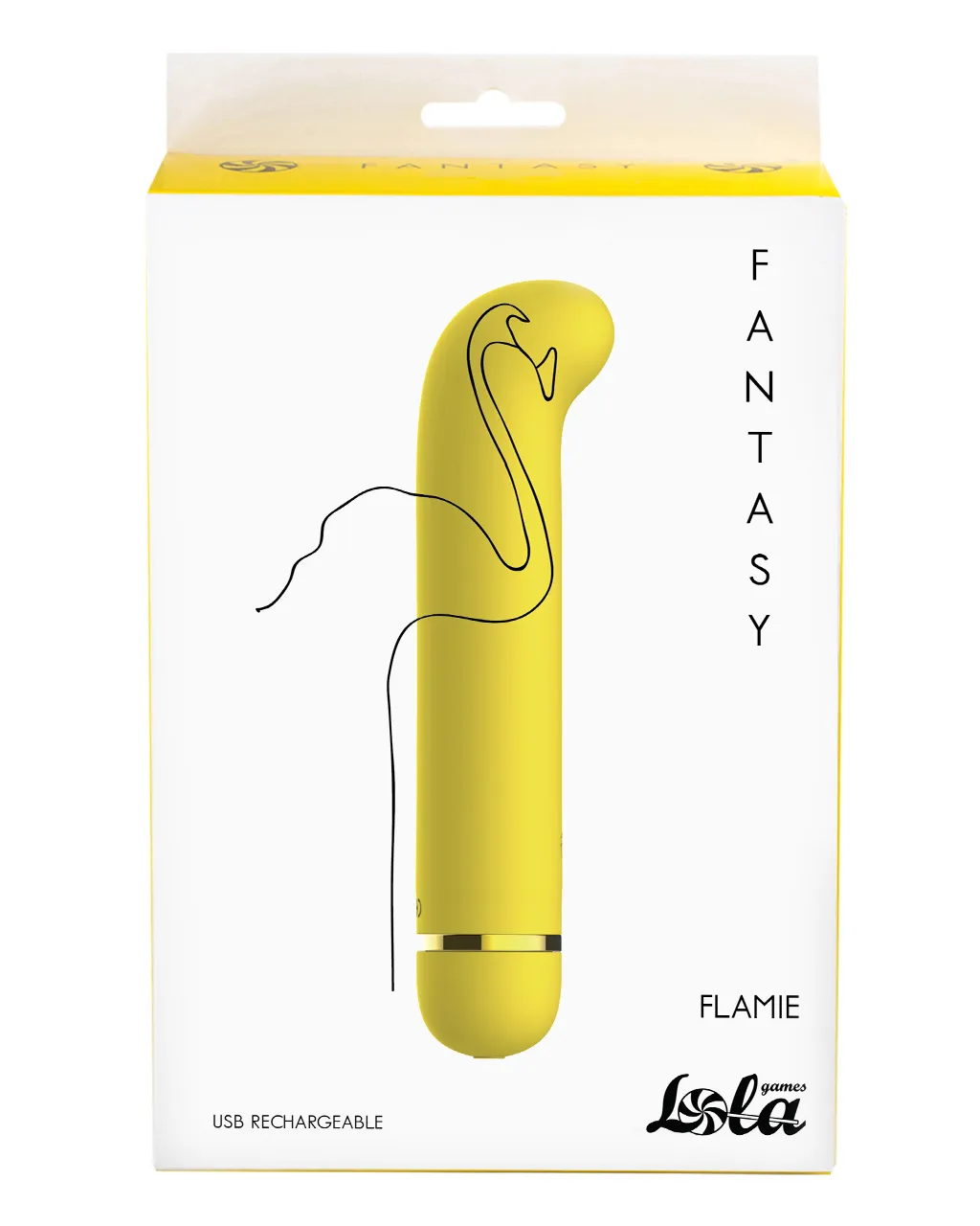 перезаряжаемый вибратор fantasy flamie yellow 7912-01lola в 
