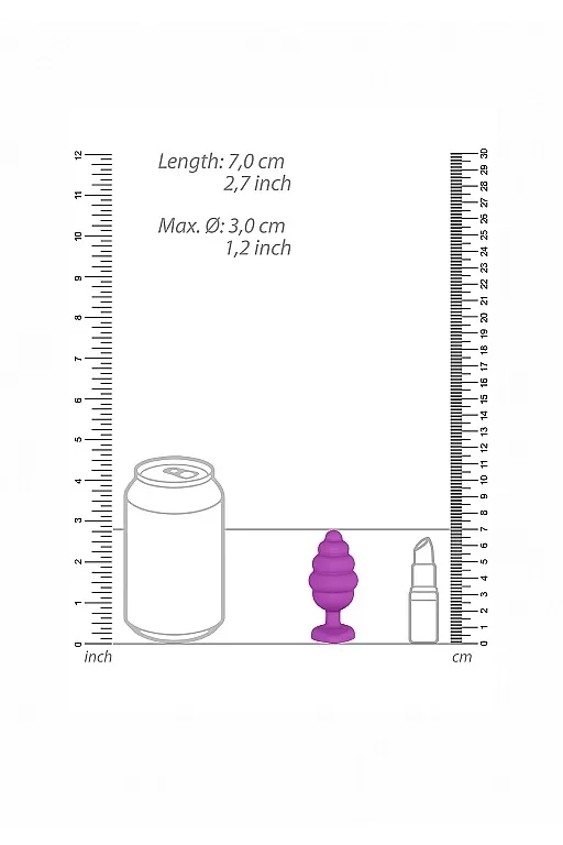 анальная пробка regular ribbed diamond heart plug в 