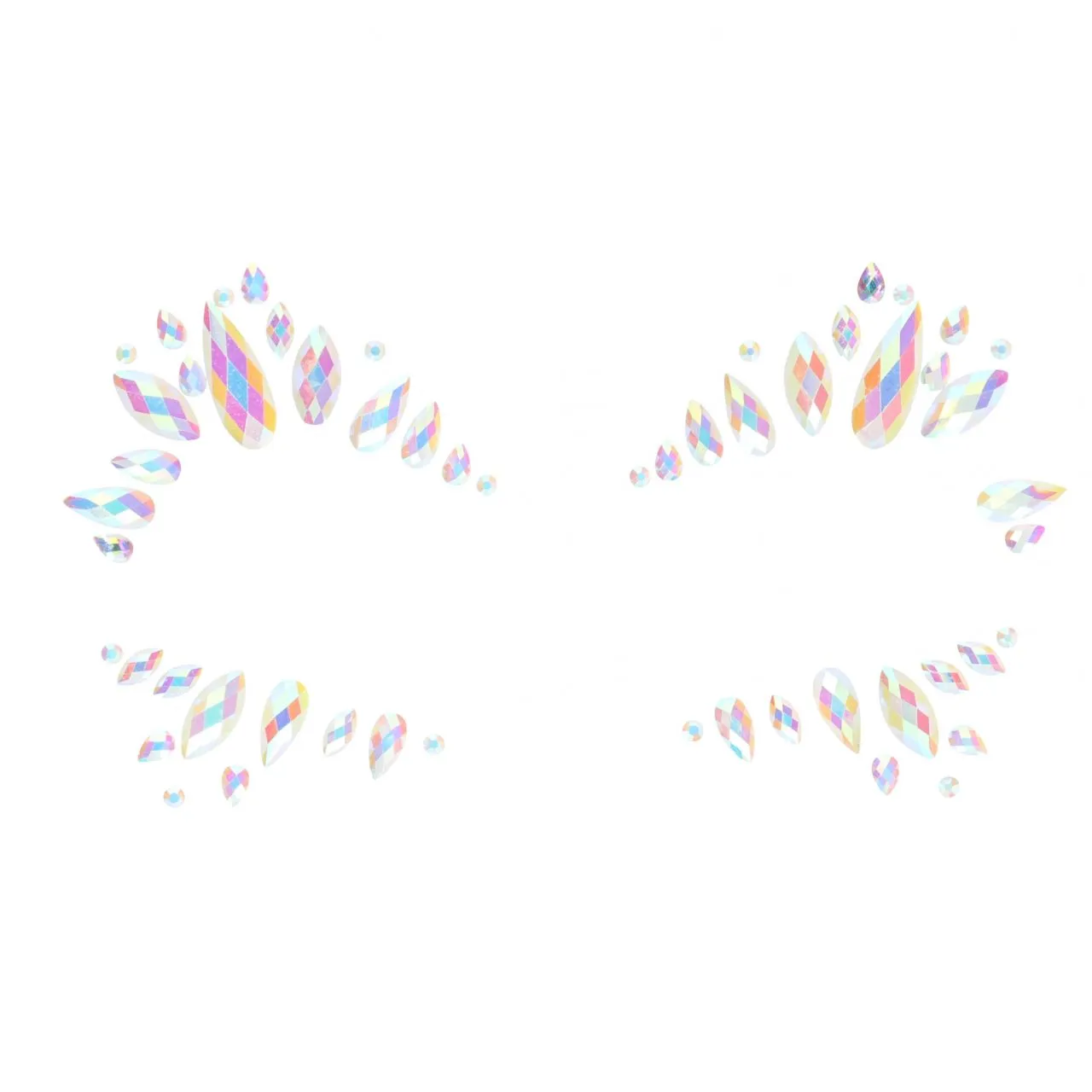 декоративное украшение (камни) на клеевой основе body jewelry stickers - face - glow in the dark - o в 