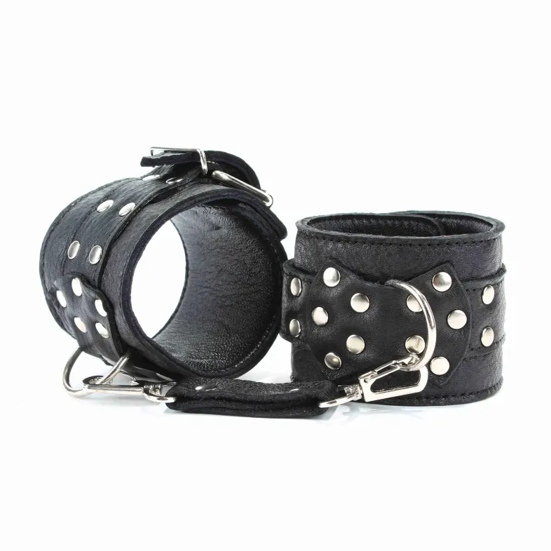 наручники  из кожи с пряжкой 6 см 51007ars в 