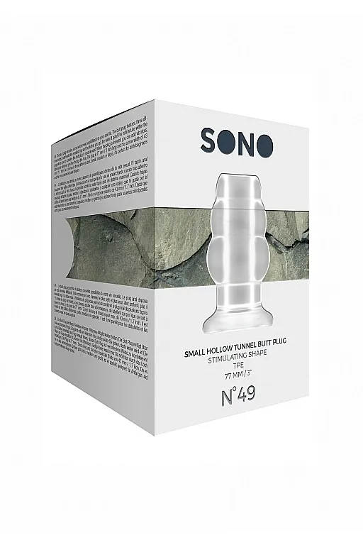полая анальная пробка-тоннель no49 - hollow tunnel butt plug (small) в 