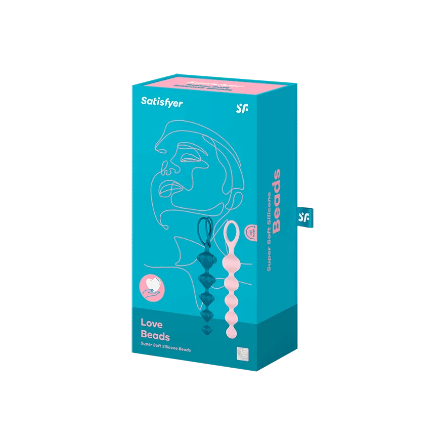 набор стимуляторов satisfyer love beads, цветные в 