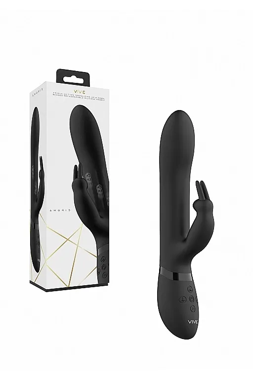 Вибромассажер Amoris со стимулирующими бусинами и функцией "мгновенный оргазм"
