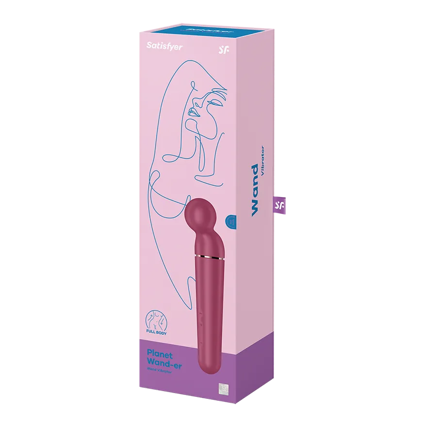 вибромассажер satisfyer planet wand-er berry 046068sa в 