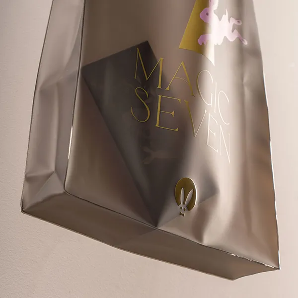 сумка-шопер pinkrabbit из пвх, с принтом в 