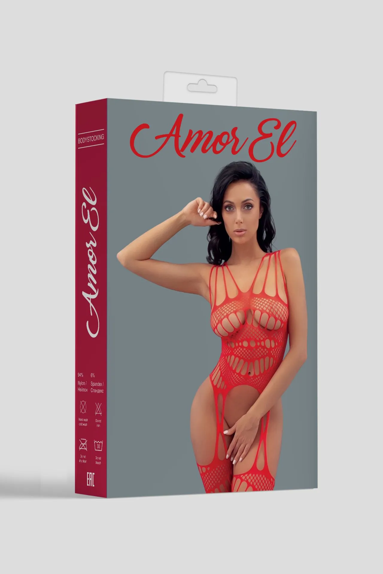 Эротическое кетсьюит (боди-комбинезон) agata s/l красный в 