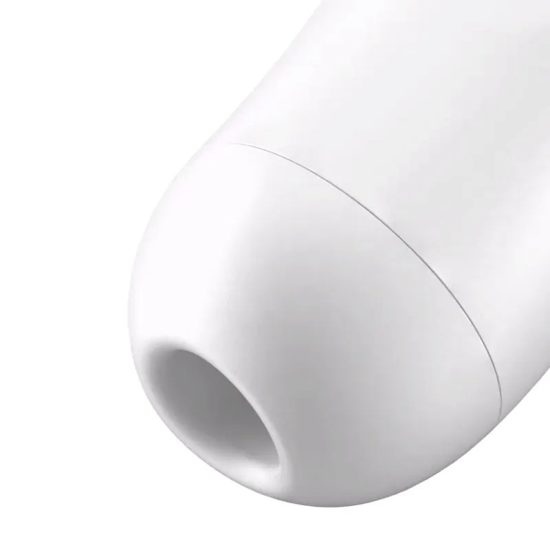 вакуум-волновой бесконтактный стимулятор клитора satisfyer curvy 2+, белый в 