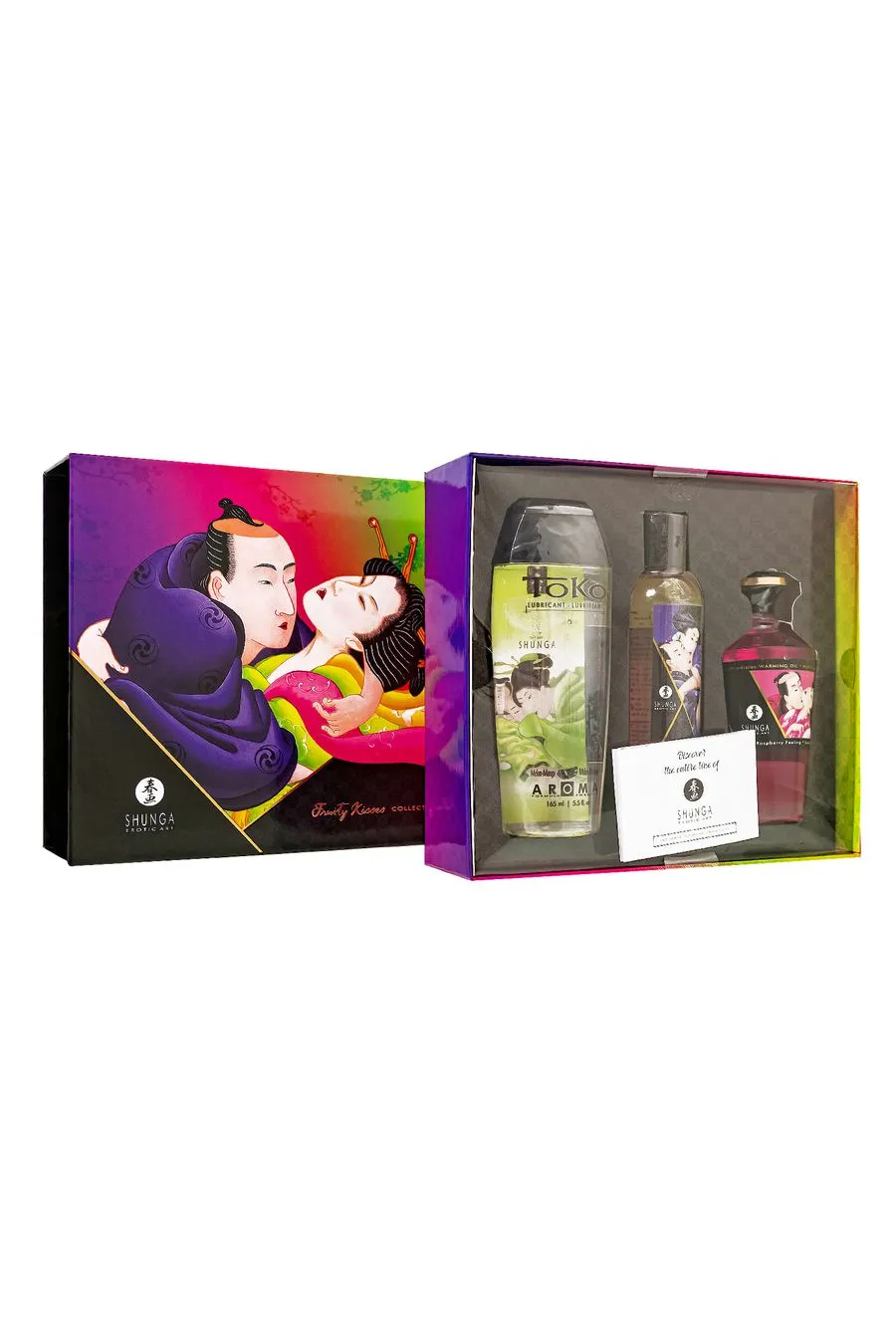 подарочный набор shunga «фруктовые поцелуи» fruity kisses, 5 средств в 