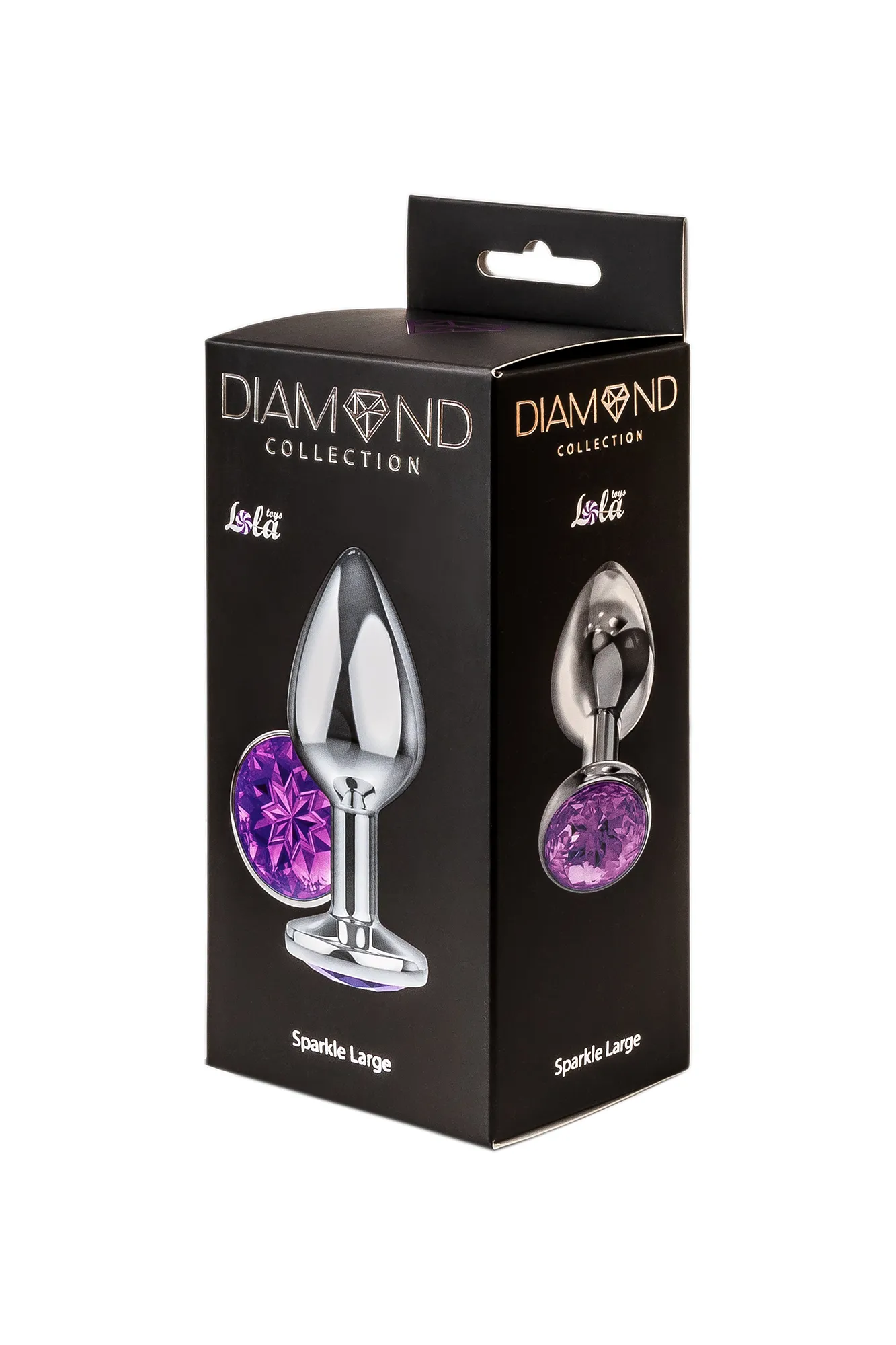 анальная пробка diamond purple sparkle large 4010-05lola в 