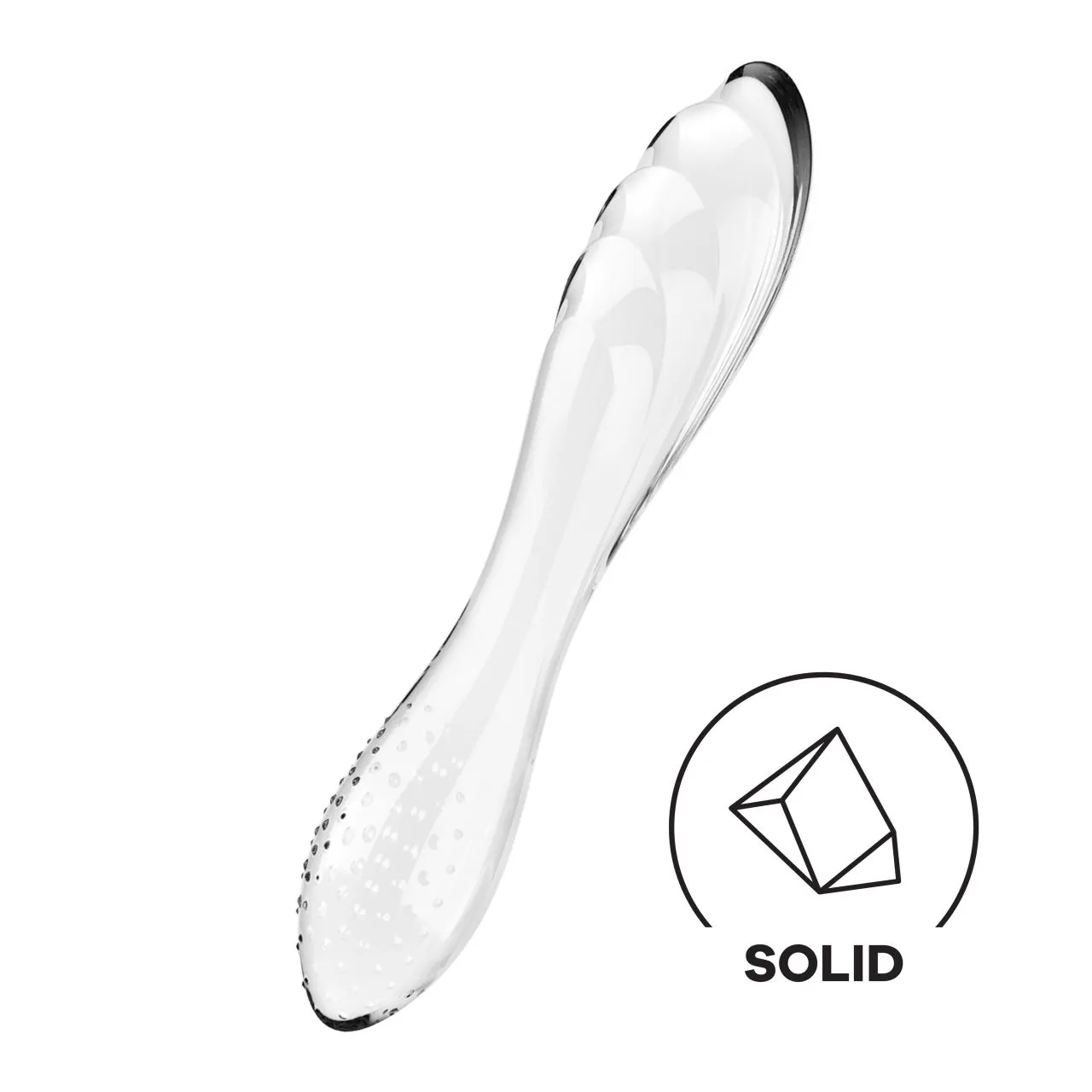 двухсторонний стеклянный стимулятор satisfyer dazzling crystal 1(прозрачный) в 