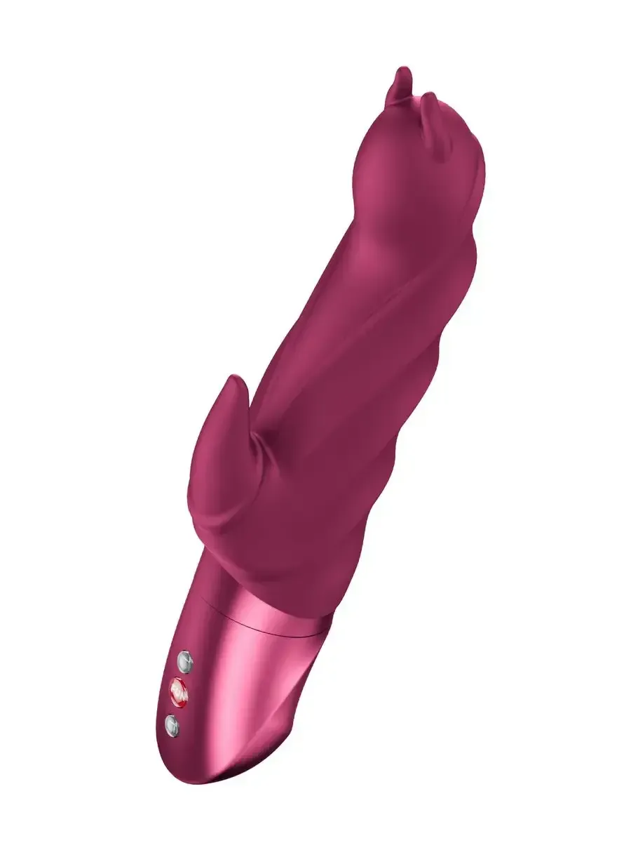 вибратор fun factory darling devil, силикон, бордовый, 20,5 см в 
